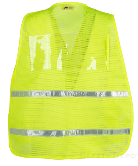 YELLOW/LIME MESH INCIDENT COMMAND VEST
